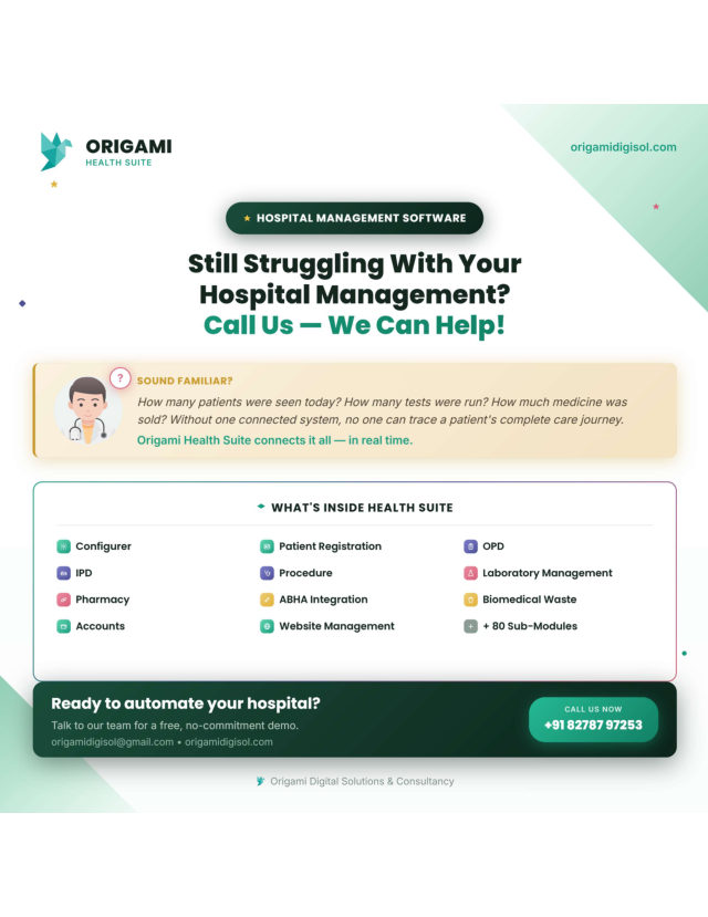 Origami hospital one pager