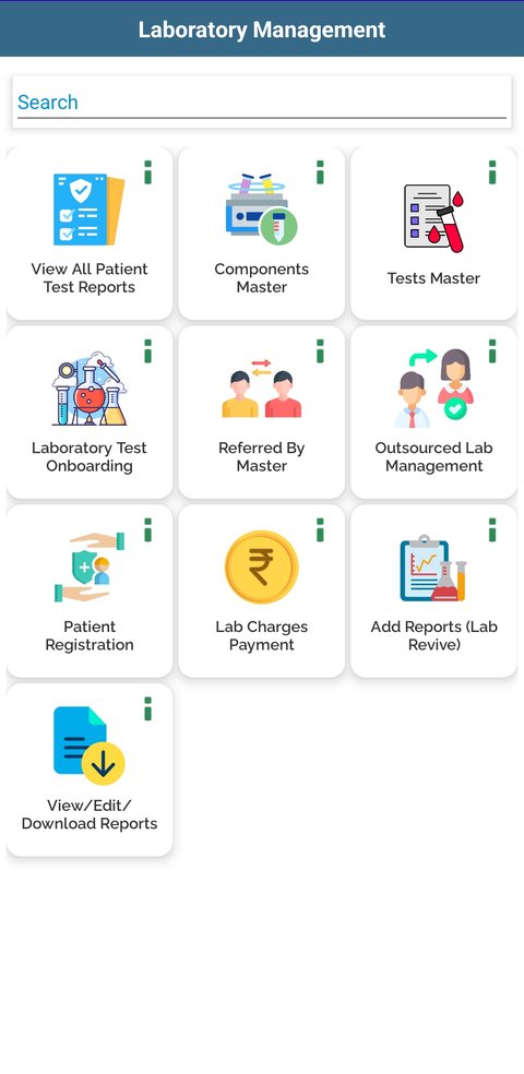Origami Health app — Laboratory Management module